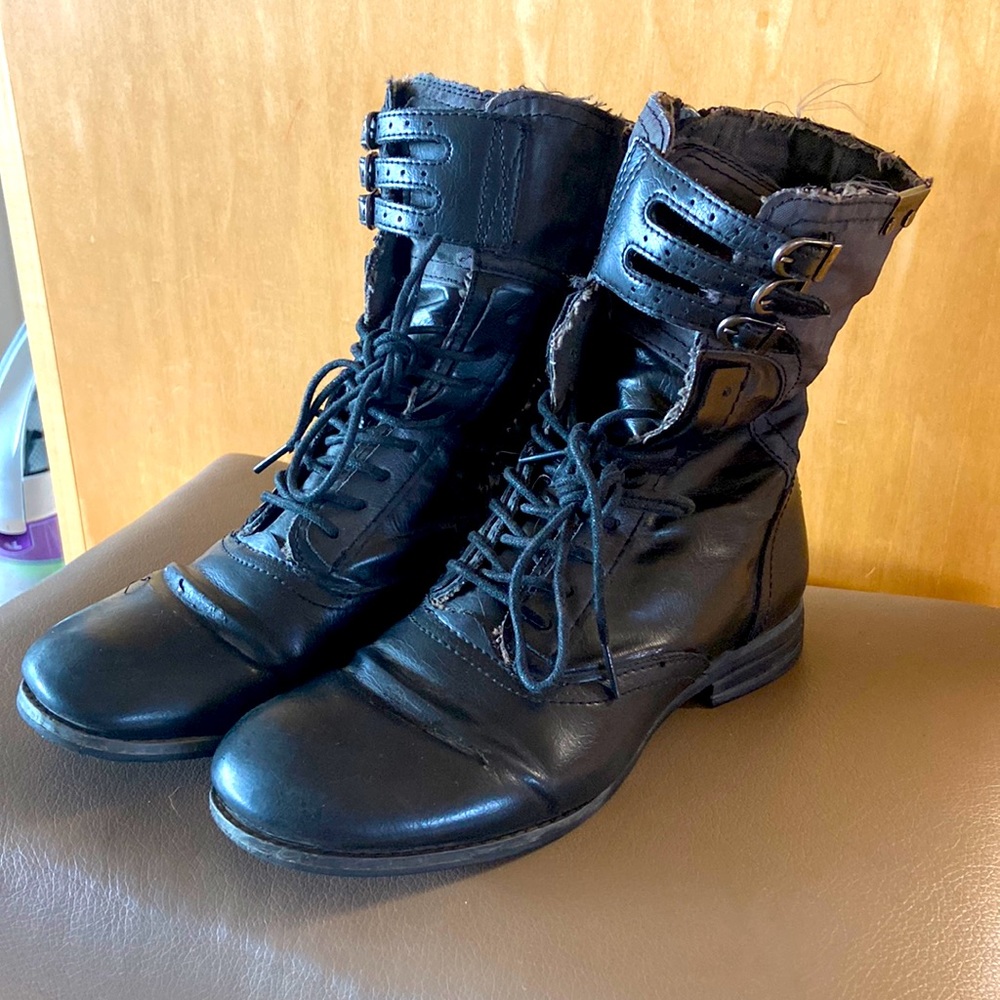 Black bunker Combat boots